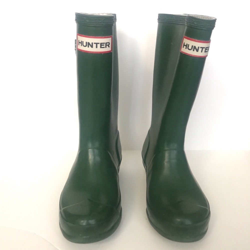 Matte Green Hunter rain boots size 12M/13F